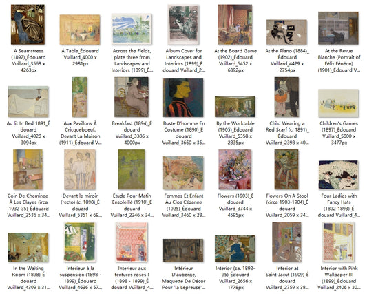 150 Painting Images by Édouard Vuillard (French, 1868-1940)