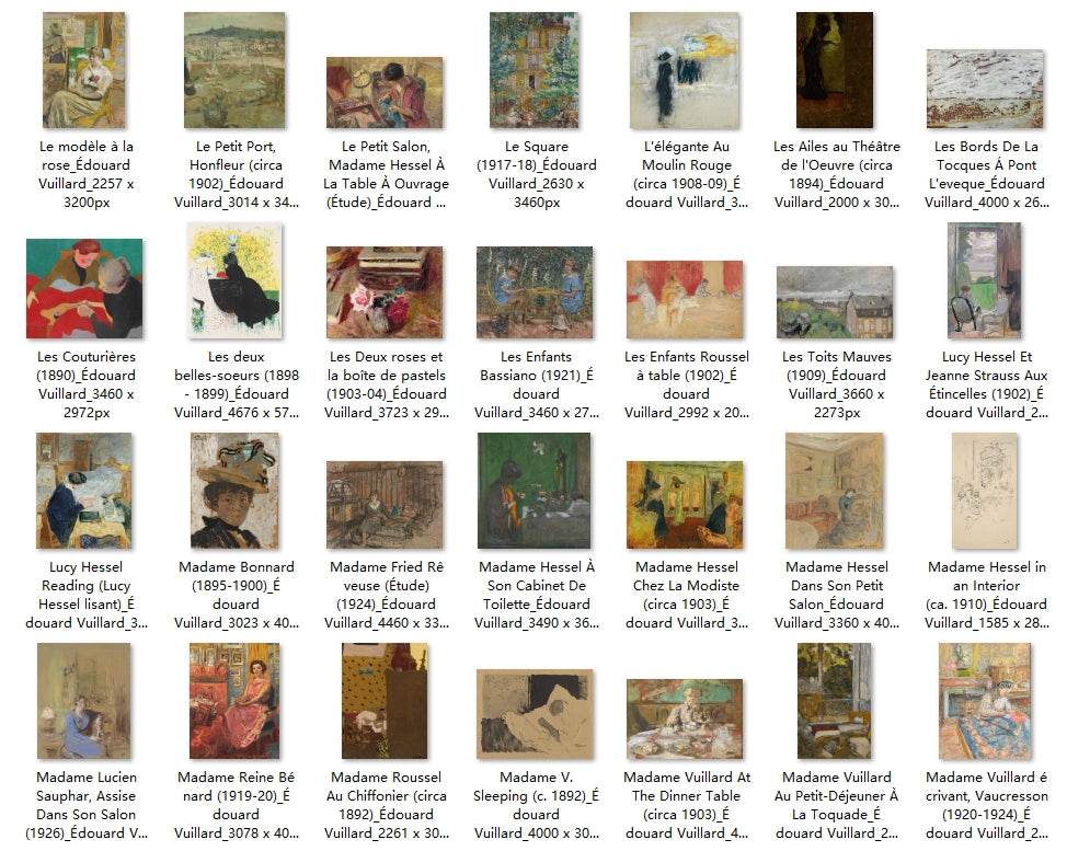 150 Painting Images by Édouard Vuillard French, 1868-1940 - Tibetan Buddhist thangka, close-up detail