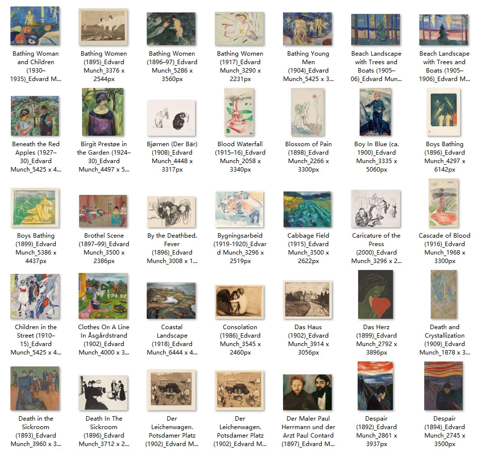 426 Painting Images by Edvard Munch (Norwegian, 1863 - 1944)