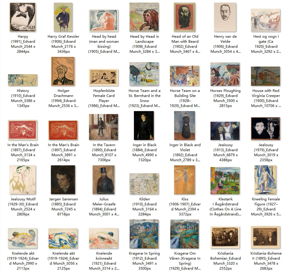 426 Painting Images by Edvard Munch (Norwegian, 1863 - 1944)