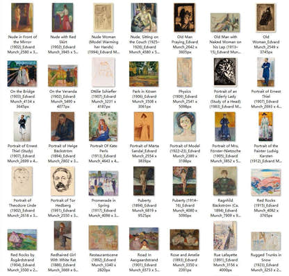 426 Painting Images by Edvard Munch Norwegian, 1863 - 1944 - Tibetan Buddhist thangka, view 7