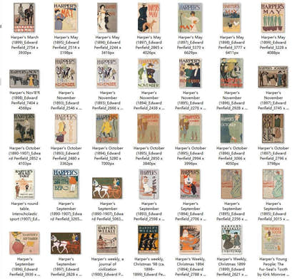 200 Painting Images by Edward Penfield American, 1866 - 1925 - Tibetan Buddhist thangka, view 4