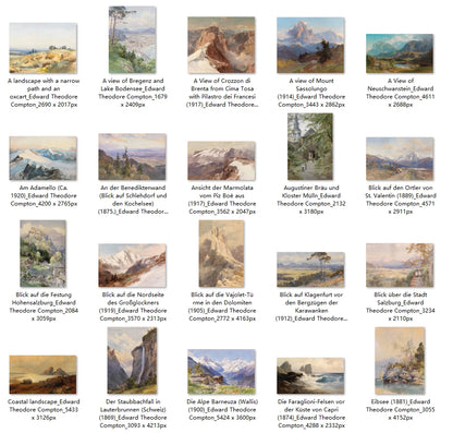 51 Painting Images by Edward Theodore Compton (German, 1849-1921)