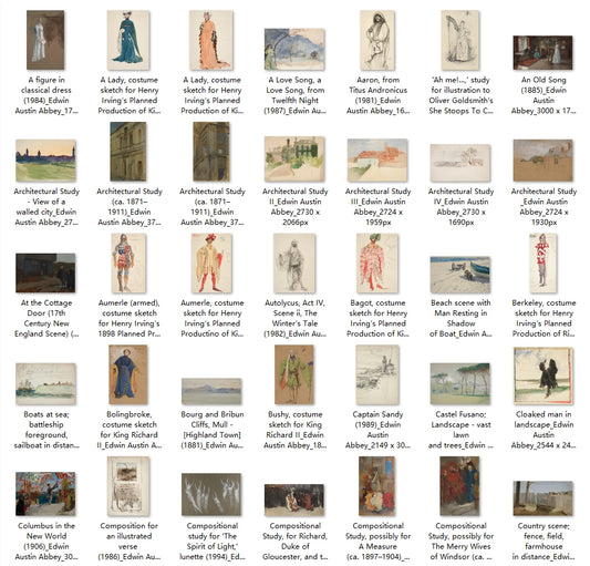 298 Painting Images by Edwin Austin Abbey (American, 1852 - 1911)