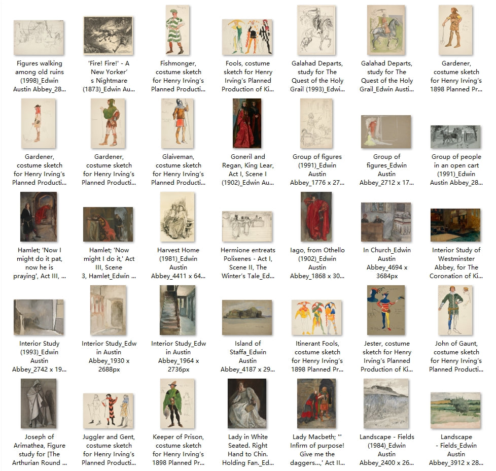 298 Painting Images by Edwin Austin Abbey (American, 1852 - 1911)