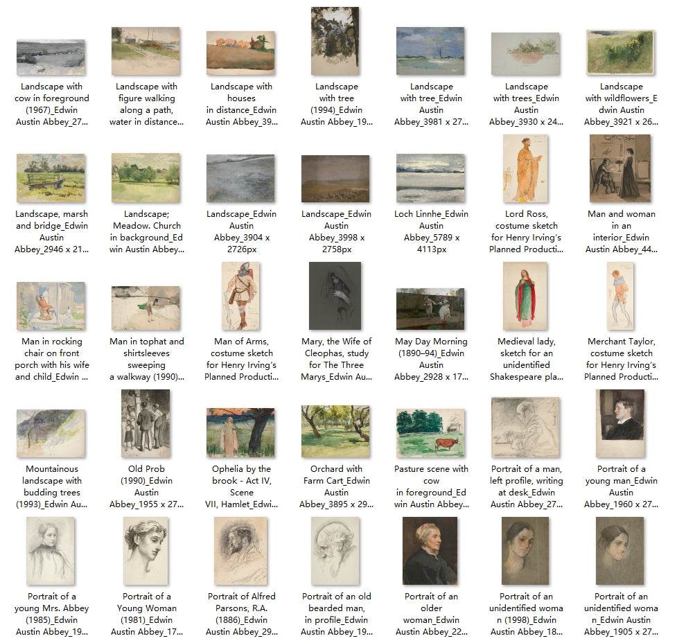 298 Painting Images by Edwin Austin Abbey American, 1852 - 1911 - Tibetan Buddhist thangka, view 4