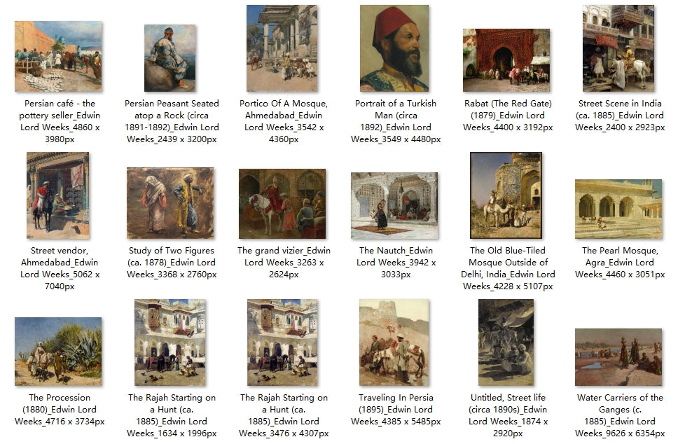 42 Painting Images by Edwin Lord Weeks (American, 1849-1903)