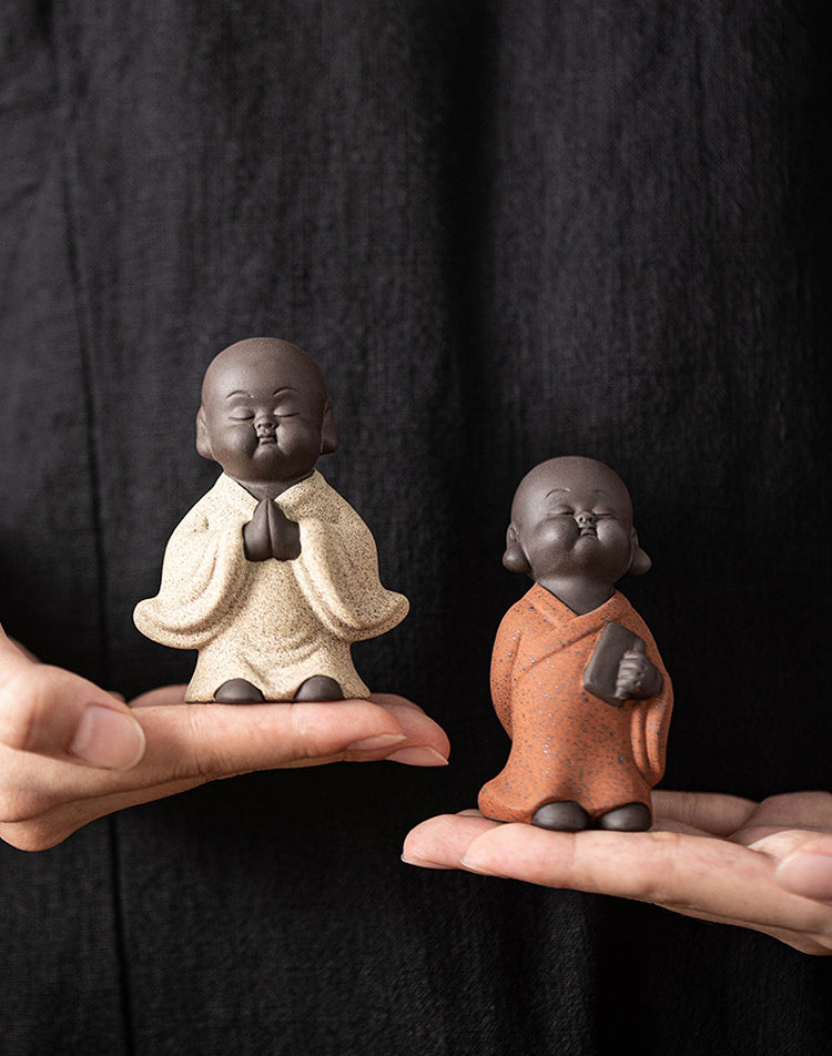 Purple Sand Meditation Buddha Statues