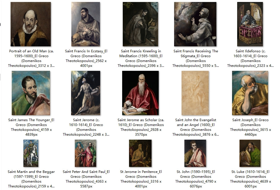 45 Painting Images by El Greco (Domenikos Theotokopoulos) (Greek, 1540-1614)