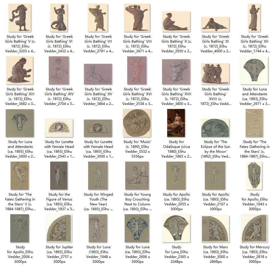 204 Painting Images by Elihu Vedder American, 1836-1923 - Tibetan Buddhist thangka, view 4