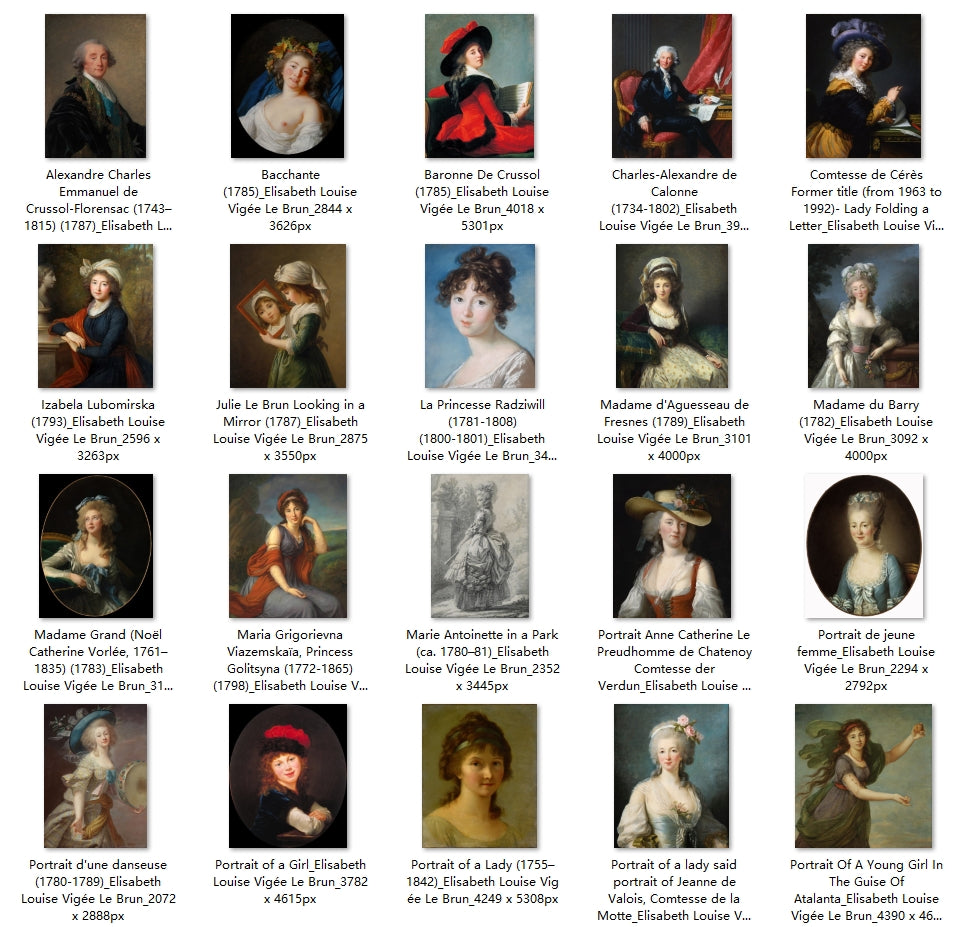 39 Painting Images by Elisabeth Louise Vigée Le Brun (French, 1755 - 1842)