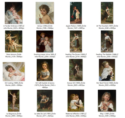 25 Painting Images by Émile Munier (French, 1840-1895)