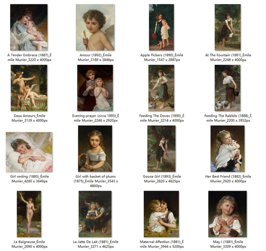 25 Painting Images by Émile Munier (French, 1840-1895)