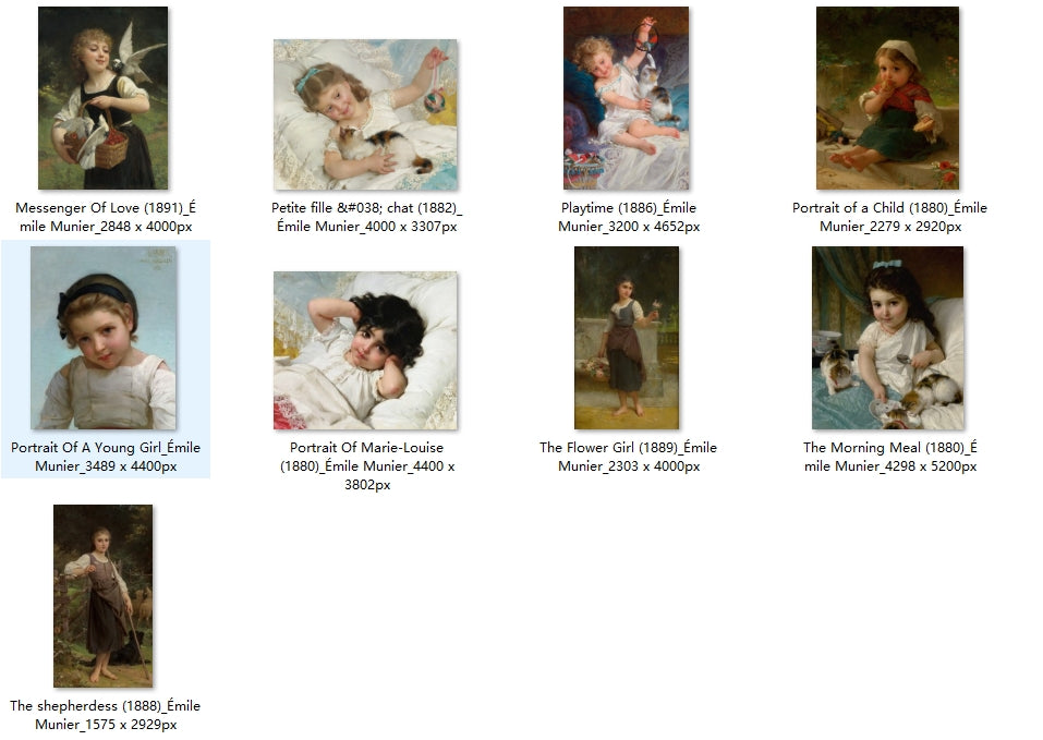 25 Painting Images by Émile Munier (French, 1840-1895)