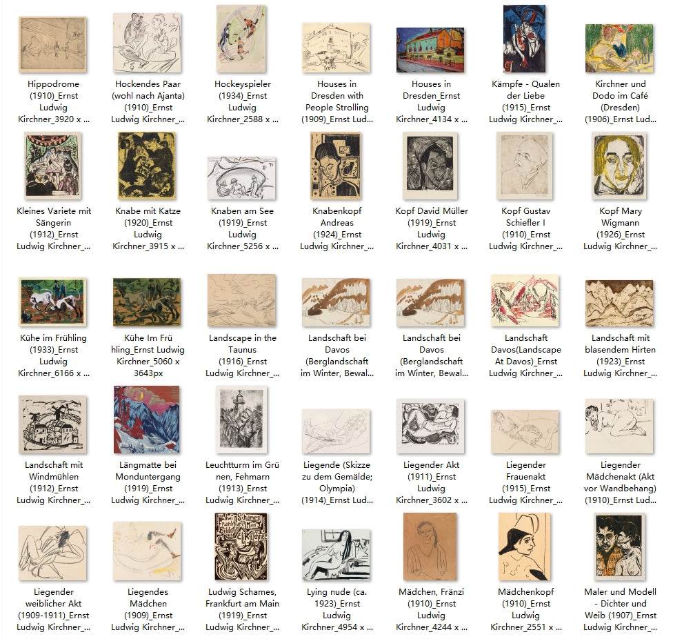 337 Painting Images by Ernst Ludwig Kirchner German, 1880-1938 - Tibetan Buddhist thangka, view 5