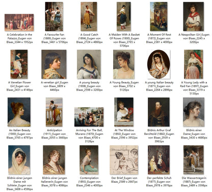 68 Painting Images by Eugen von Blaas (Italian, 1843 – 1931)