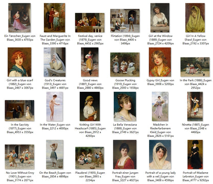 68 Painting Images by Eugen von Blaas (Italian, 1843 – 1931)