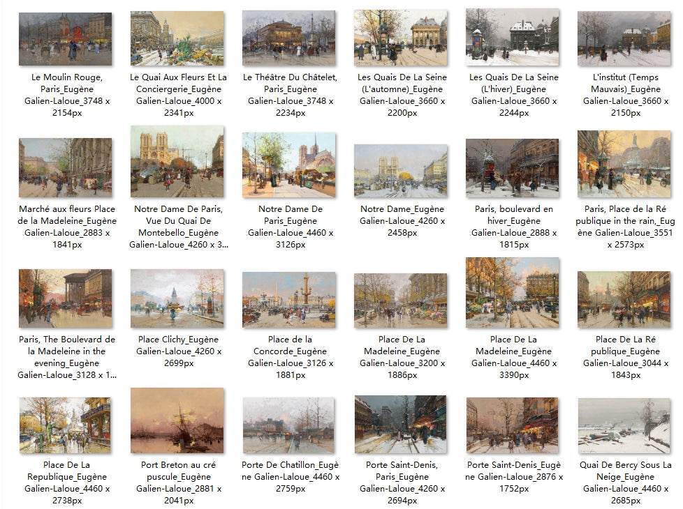 59 Painting Images by Eugène Galien-Laloue French, 1854–1941 - Tibetan Buddhist thangka, detailed view