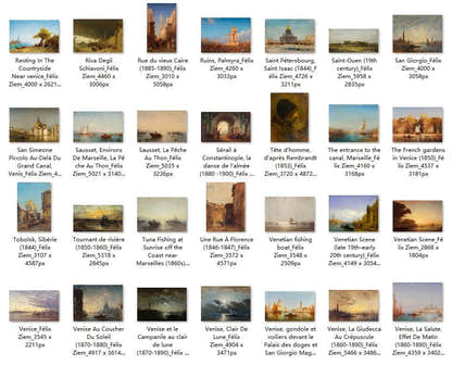 191 Painting Images by Félix Ziem French, 1821-1911 - Tibetan Buddhist thangka, view 6