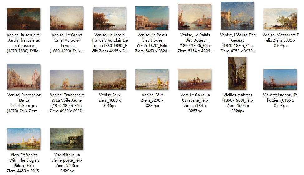191 Painting Images by Félix Ziem French, 1821-1911 - Tibetan Buddhist thangka, view 7