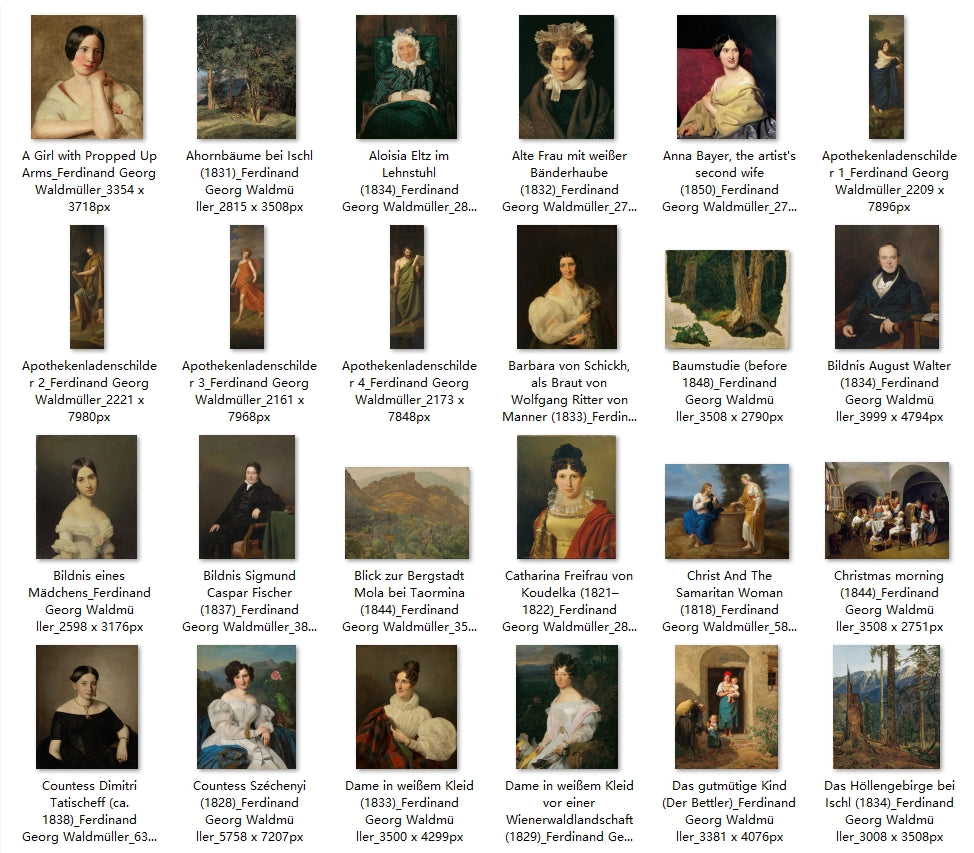 120 Painting Images by Ferdinand Georg Waldmüller (Austrian, 1793-1865)