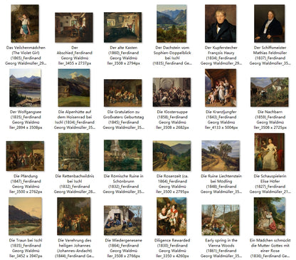 120 Painting Images by Ferdinand Georg Waldmüller (Austrian, 1793-1865)