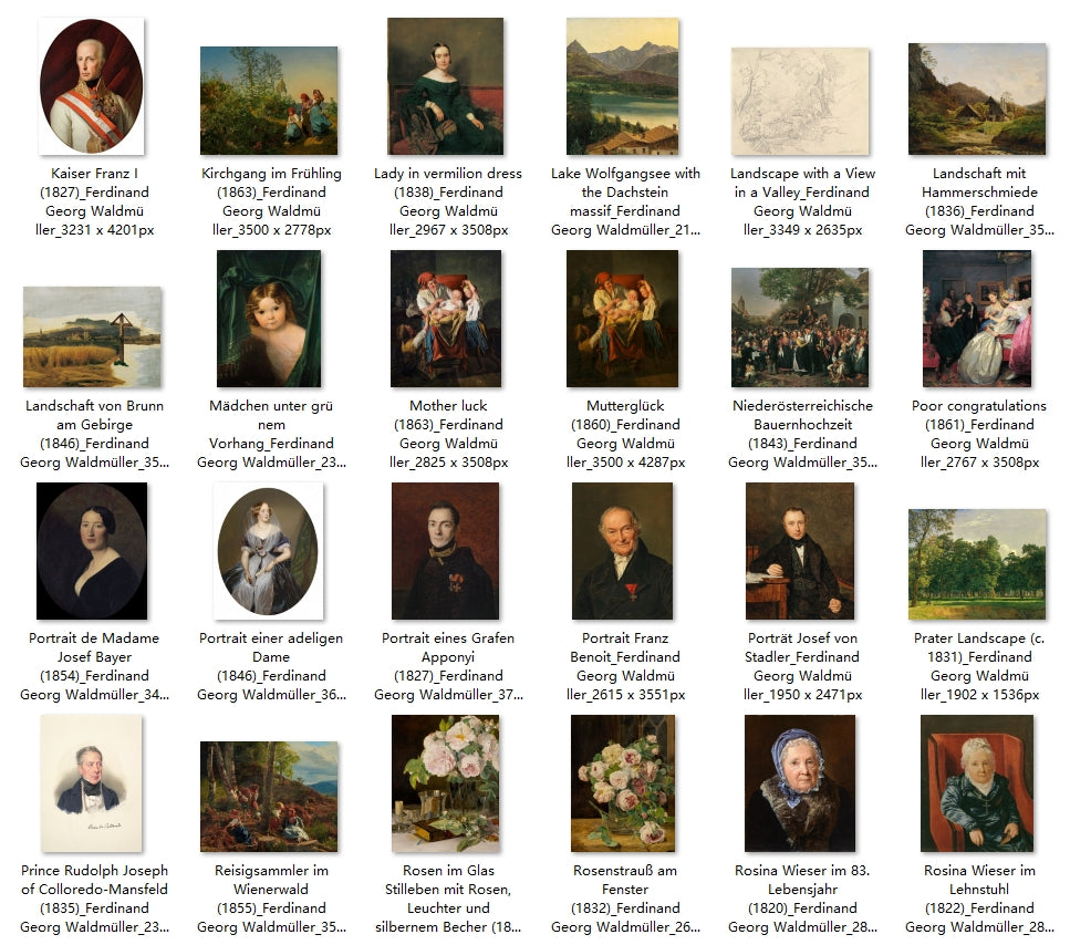 120 Painting Images by Ferdinand Georg Waldmüller (Austrian, 1793-1865)