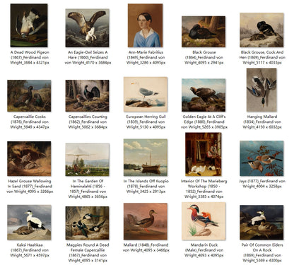 33 Painting Images by Ferdinand von Wright (Finnish, 1822- 1906)