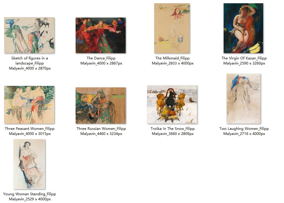 25 Painting Images by Filipp Malyavin (Russian, 1869–1940)