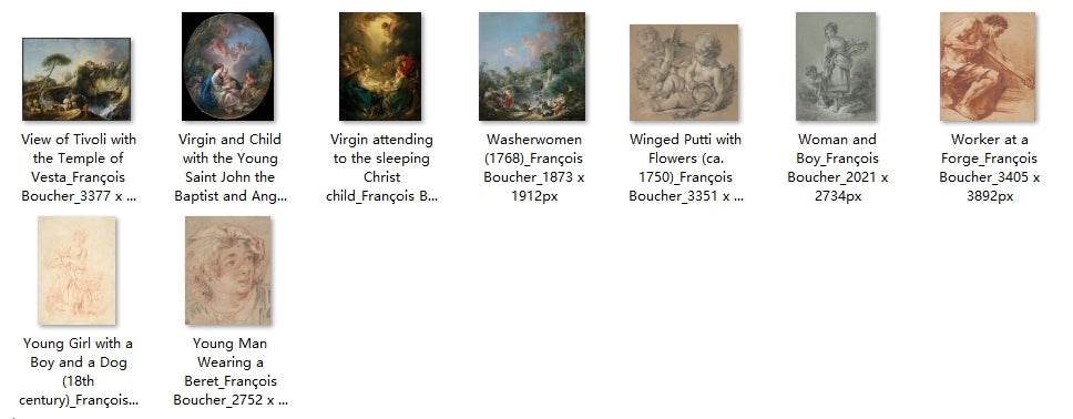 149 Painting Images by François Boucher French, 1703-1770 - Tibetan Buddhist thangka, view 5
