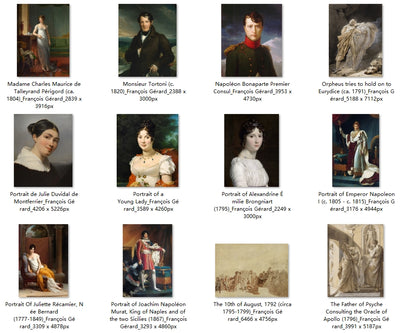 24 Painting Images by François Gérard (French, 1770-1837)