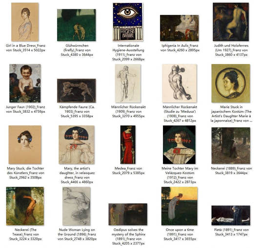 58 Painting Images by Franz von Stuck German, 1863-1928 - Tibetan Buddhist thangka, detailed view