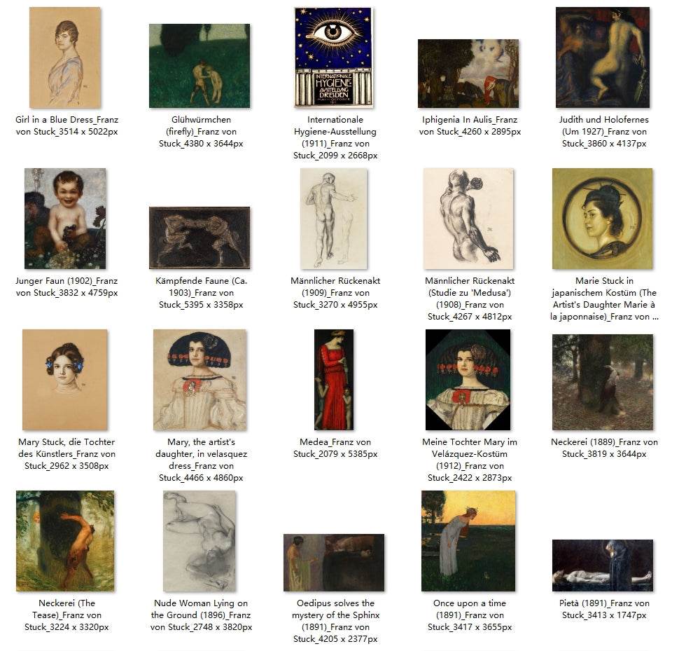 58 Painting Images by Franz von Stuck German, 1863-1928 - Tibetan Buddhist thangka, detailed view
