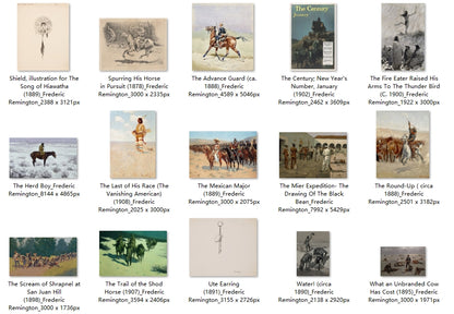 50 Painting Images by Frederic Remington (American, 1861 - 1909)