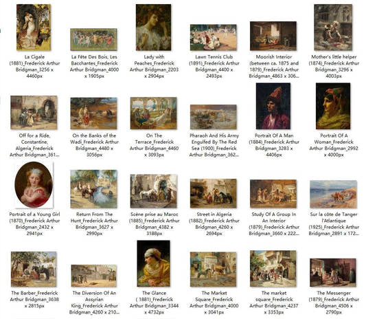 64 Painting Images by Frederick Arthur Bridgman American, 1847-1928 - Tibetan Buddhist thangka, detailed view