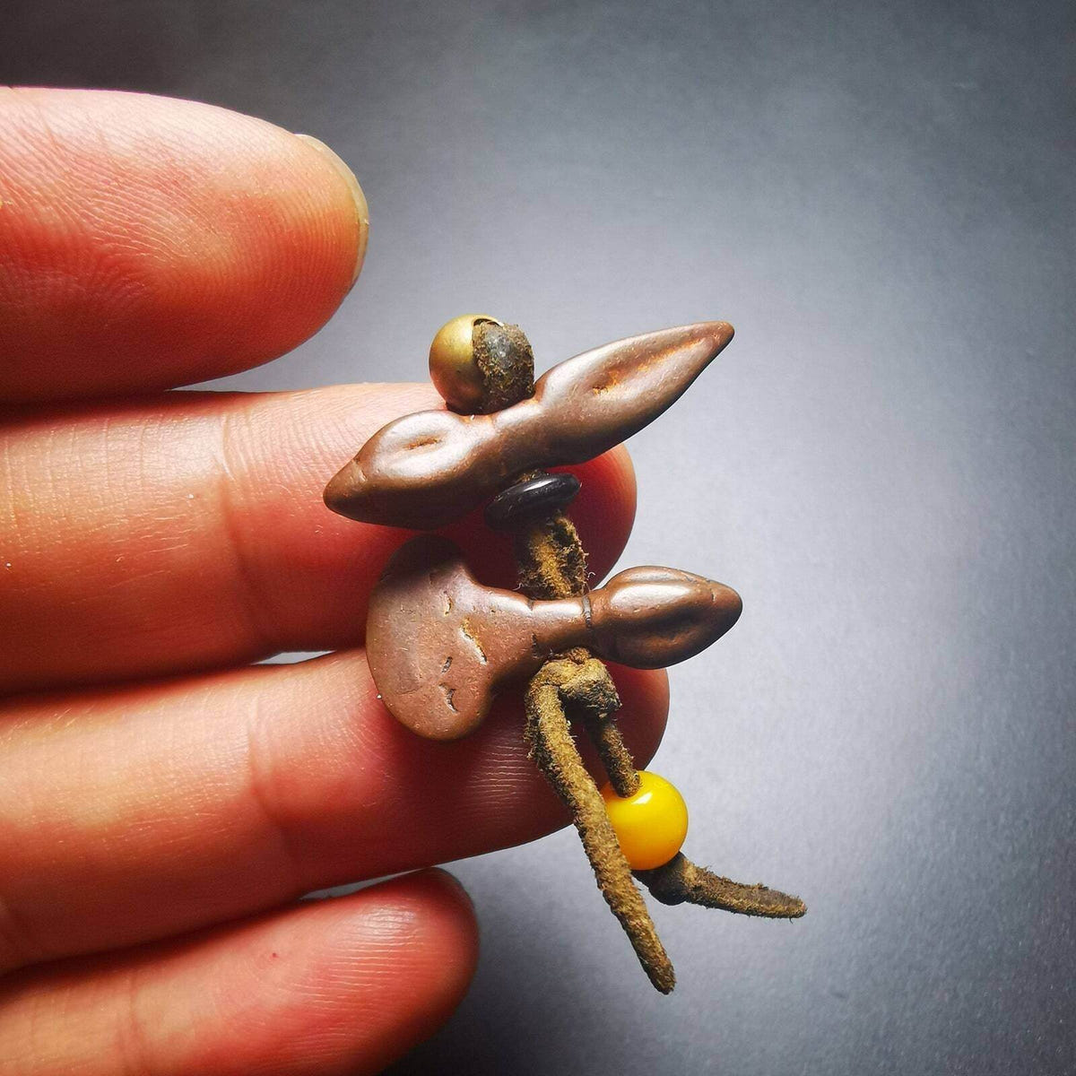 Amulet,Mini Kartika knife of the dakinis and Kila Dorje Phurba - Tibetan Buddhist amulet, view 6