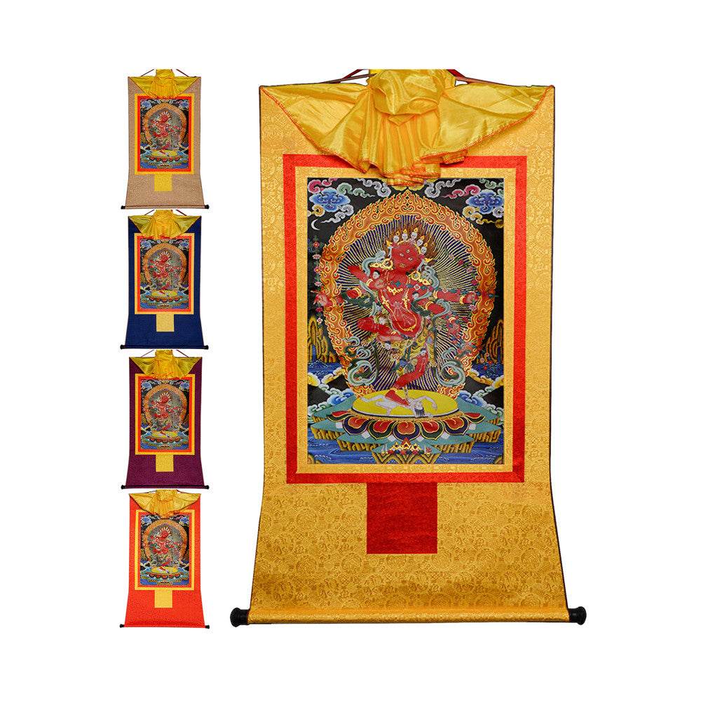 Kurukulla-Mother Buddha Kuru - Tibetan thangka painting, front view