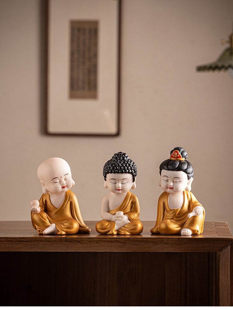 Shakyamuni,Avalokiteshvara,Ksitigarbha Buddha Statues - Tibetan Buddhist statue, view 12