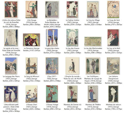 127 Painting Images by George Barbier French, 1882 - 1932 - Tibetan Buddhist thangka, view 4