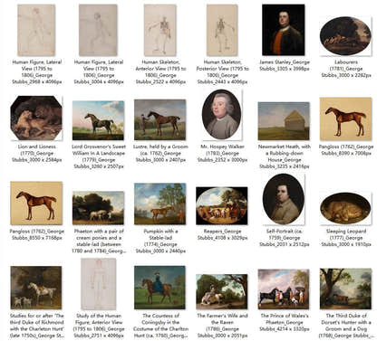 62 Painting Images by George Stubbs English, 1724-1806 - Tibetan Buddhist thangka, detailed view