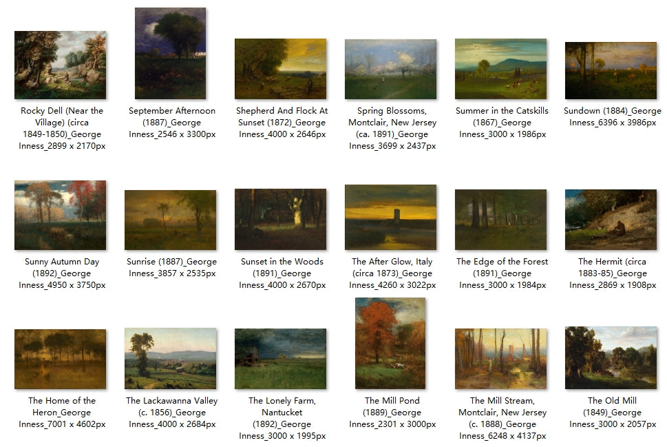 101 Painting Images by George Inness (American, 1825-1894)