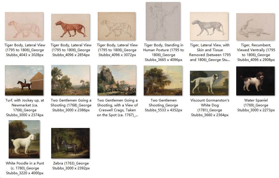 62 Painting Images by George Stubbs English, 1724-1806 - Tibetan Buddhist thangka, close-up detail