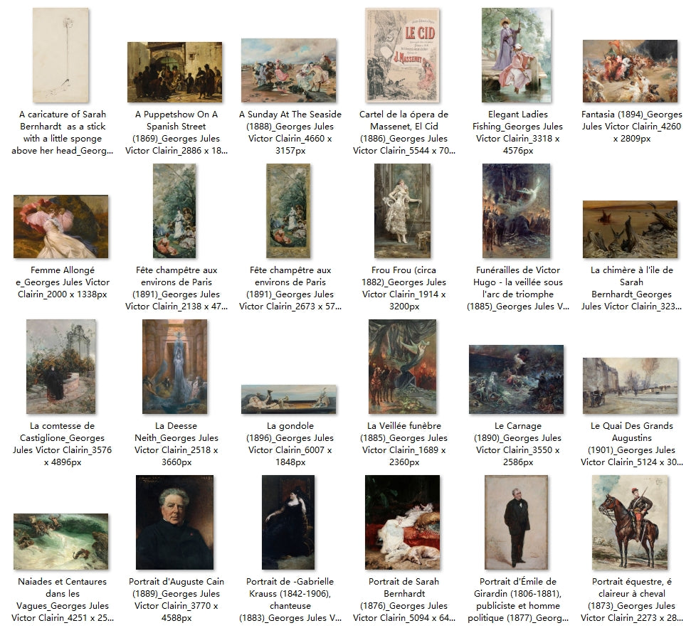 47 Painting Images by Georges Jules Victor Clairin (French, 1843 – 1919)