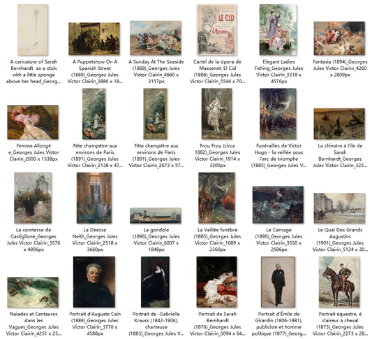 47 Painting Images by Georges Jules Victor Clairin (French, 1843 – 1919)