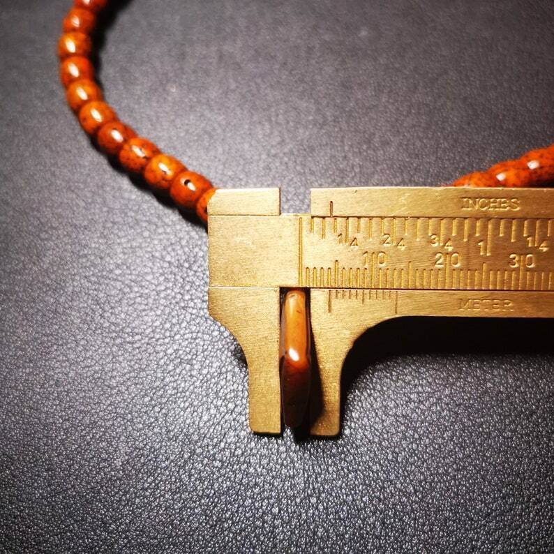 Yak Bone Carved Letter Prayer Bead Pendant - Tibetan Buddhist art, view 8
