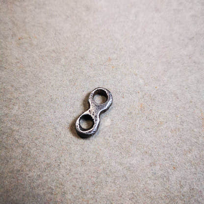 Old Mala Clip, Mala Pendant Connecting Ring - Tibetan Buddhist mala beads, size reference