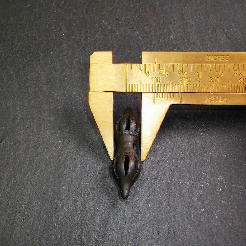 Vintage Vajra Dorje Amulet,1.5" - Tibetan Buddhist amulet, view 9