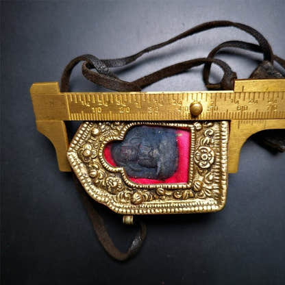 Gau Ghau Shrine of Amitayus, Amitabha,Amulet 2.36" - Tibetan Buddhist amulet, view 9