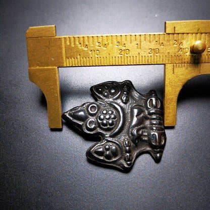 Buddhist Amulet,Mani Jewel Pendant,Cintamani Badge - Tibetan Buddhist amulet, size reference