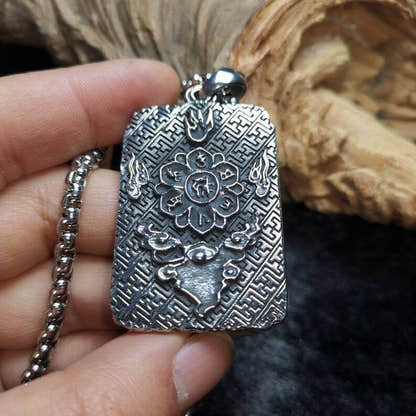 Buddhist Amulet,Chenrezig,Padmapani,Avalokitesvara - Tibetan Buddhist amulet, view 7